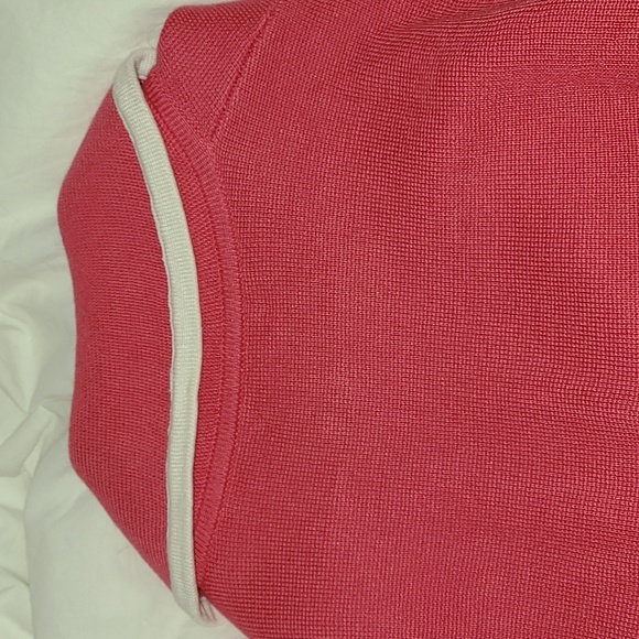 Lily Pulitzer sweater jacket, tulip pink, 3/4 sleeves, all cotton, size medium - Picture 8 of 8